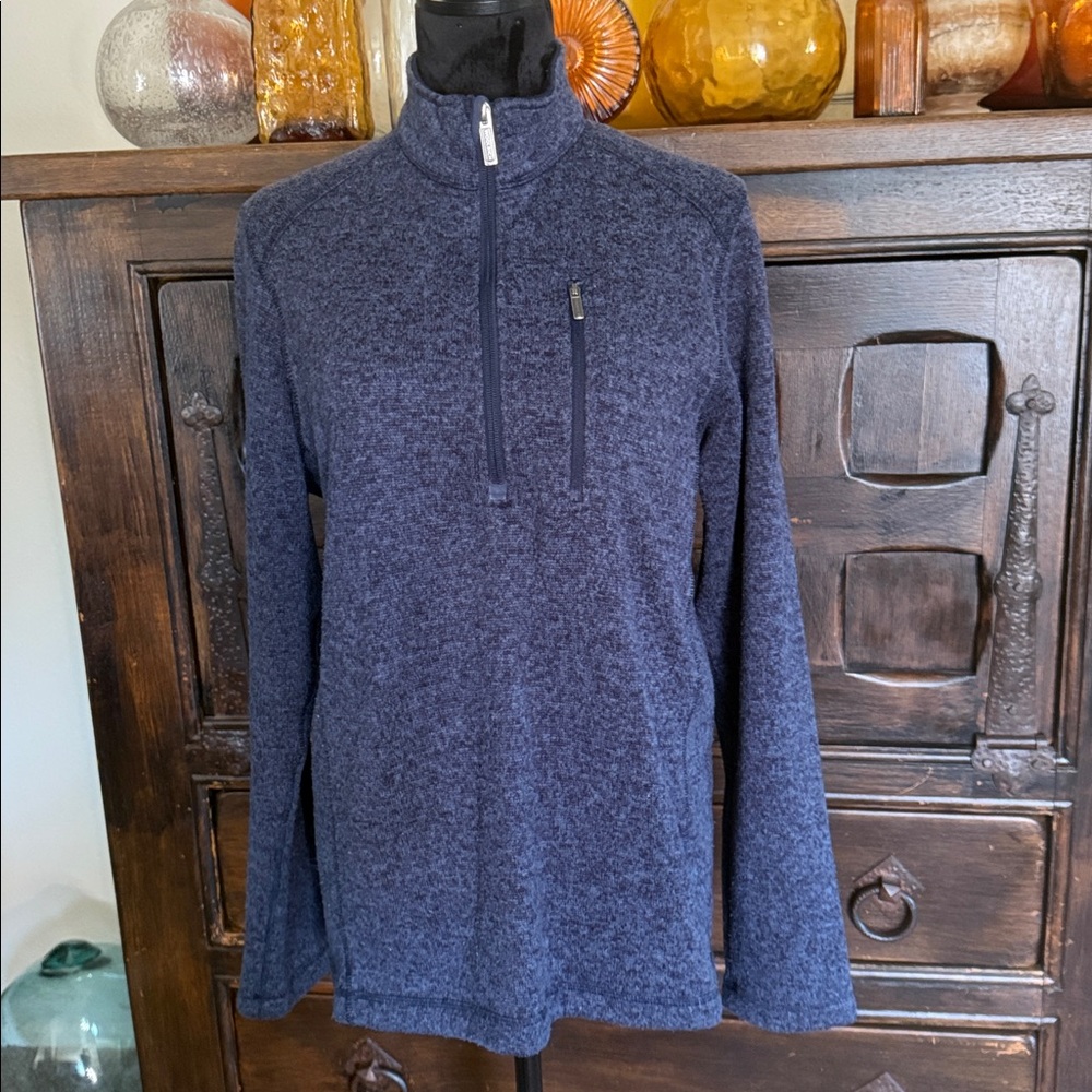 Unisex Woolrich Textured Quarter-Zip Pullover
